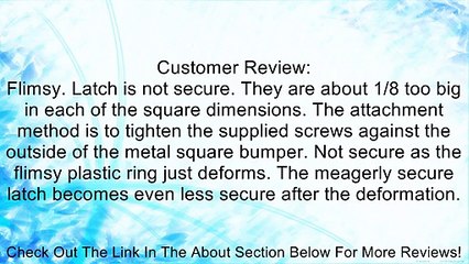 Design for Fun 910 Black Bumper Hatch Cover, (Pair) Review