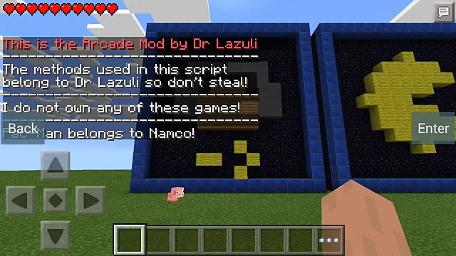 Arcade mod [PacMan] - Minecraft Pocket Edition v0.10.5 [APK][DESCARGA]