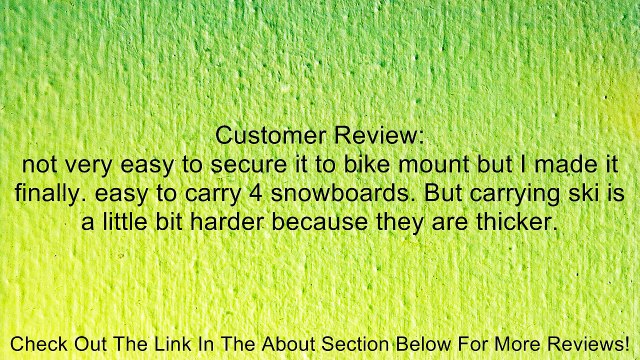 Yakima 8002418 Hitchski Ski/Snowboard Rack Review