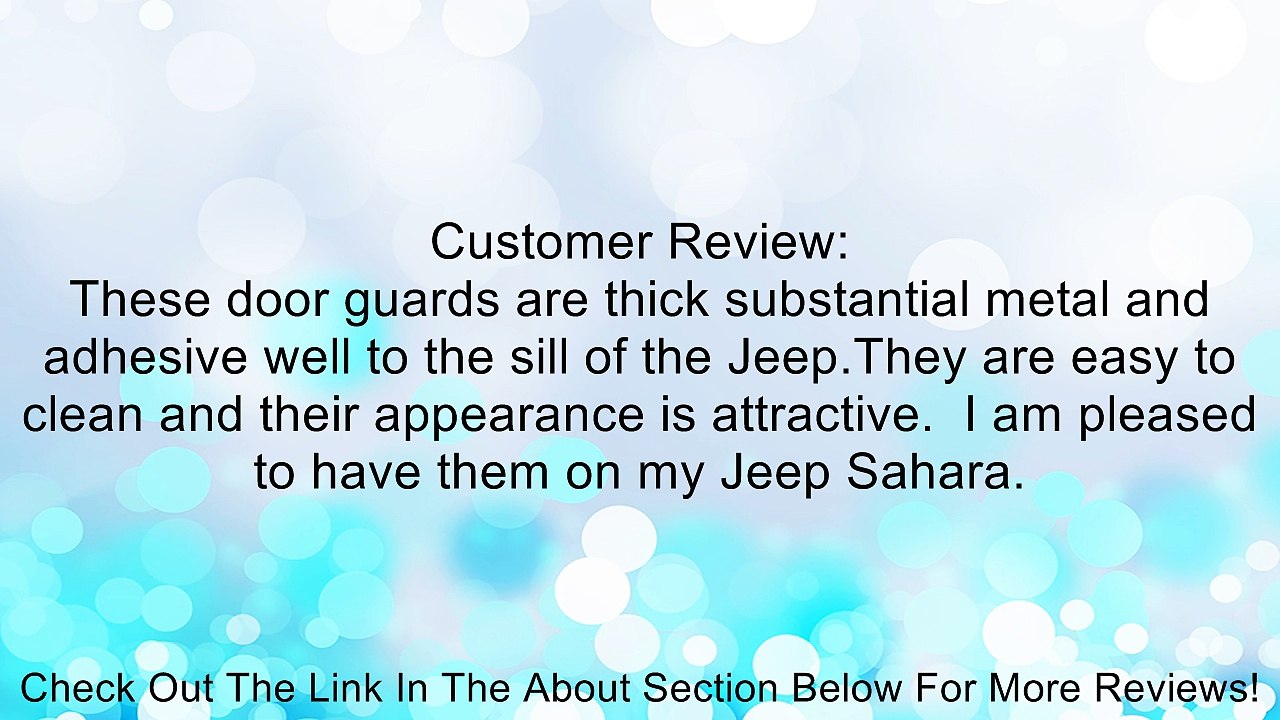 Kentrol Stainless Steel Entry Guards Pair 23" Long 1997-2006 Jeep Wrangler TJ & Wrangler Unlimited TJL # 30494 Review