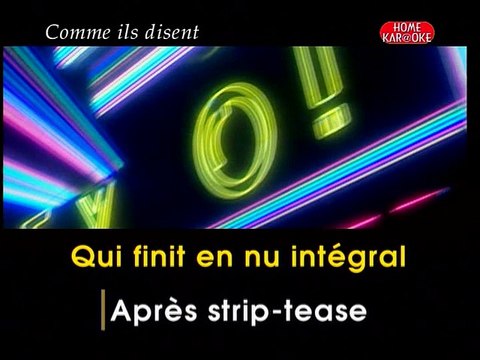 KARAOKE CHARLES AZNAVOUR - Comme ils disent