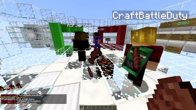 Minecraft- FUNNY SkyBlock Warriors PVP Challenge!