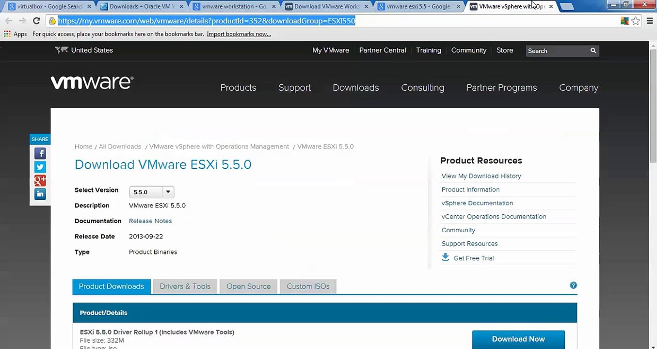 How to Install & Configure VMware ESXi v5 on Virtual Box