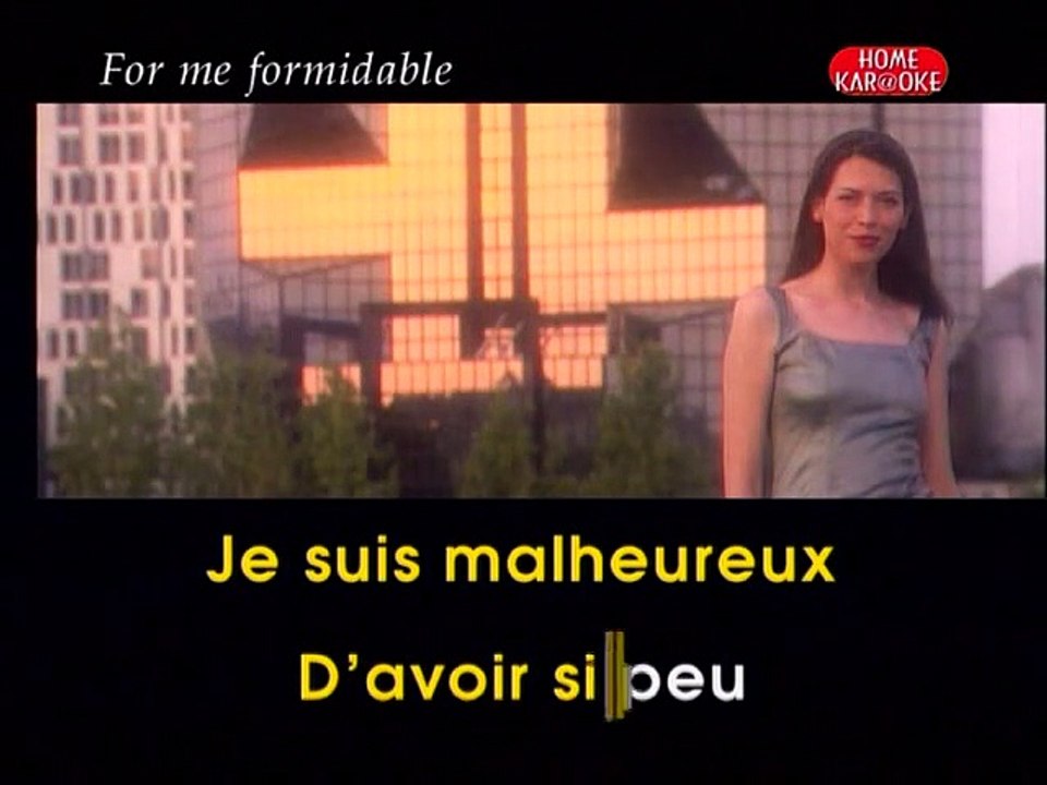 KARAOKE CHARLES AZNAVOUR - For me formidable