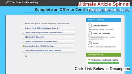 Ultimate Article Spinner Full Download - Legit Download