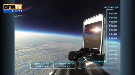 Un iPhone 6 chute depuis la stratosphère avec une protection
