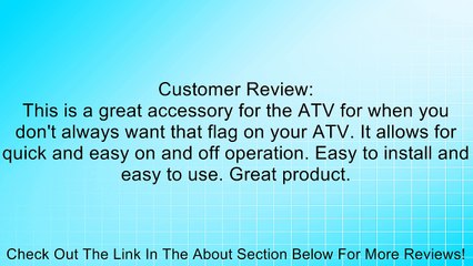 Tusk Quick Release Flag Pole Holder 1/4" Pole Black Review