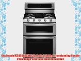 Kitchenaid KGRS505XWH 30Inch 5Burner Freestanding Double Oven Range with EvenHeat Convection