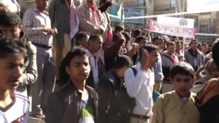 Yemen'de "Husi Darbesi" Protesto Ediliyor