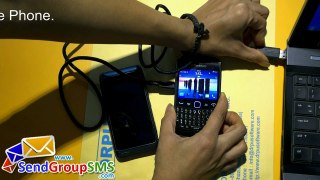 Send Group Text Messages using Blackberry Mobile Handset