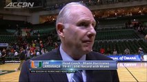 Miami's Jim Larranaga Talks Canes' Consistent Defense vs NC State.