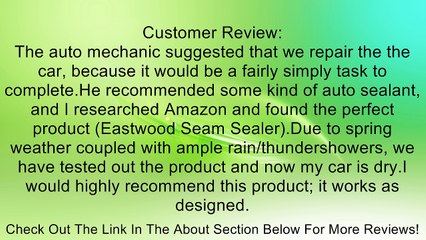 Eastwood Seam Sealer Cartridge Black Review