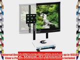 Mount World 1024D LCD LED Plasma TV Wall Mount with build in 2 tier shelf of Cable Box DVD