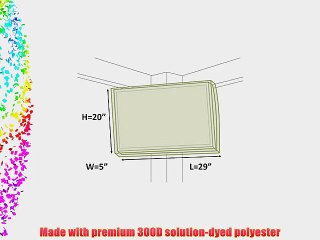 26 Inch Outdoor TV Cover (Front Half Cover) - 13 sizes available