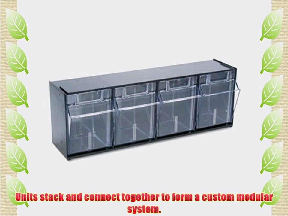 deflect-o Tilt Bin Horizontal Interlocking Storage System - Tilt Bin Plastic Storage System