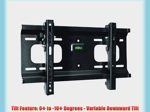 Black Adjustable Tilt/Tilting Wall Mount Bracket for RCA SLD55A55RQ 55 inch LED HDTV TV/Television