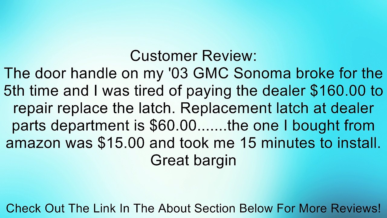 94-04 CHEVROLET S10 PICKUP REAR THIRD DOOR HANDLE INSIDE Review