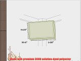 38 Inch Outdoor TV Cover (Front Half Cover) - 13 sizes available