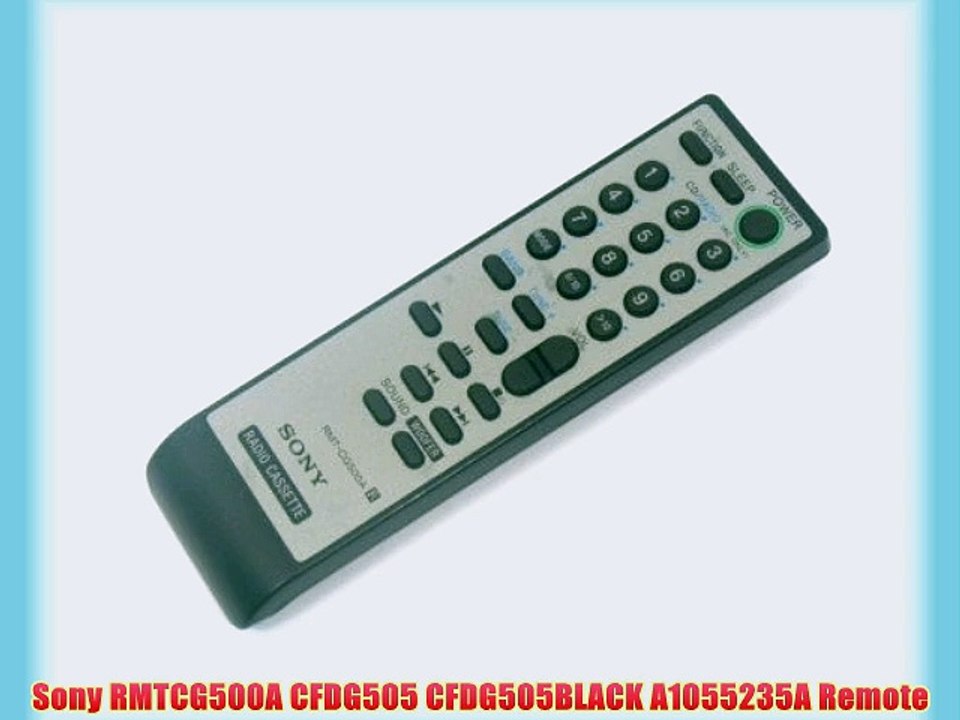 Sony RMTCG500A CFDG505 CFDG505BLACK A1055235A Remote