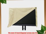 24 Inch Outdoor TV Cover (Full Flip Top Cover) - 12 sizes available