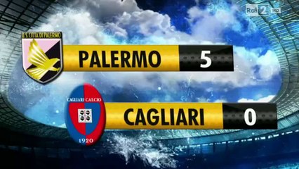Palermo 5 0 Cagliari Serie A Highlights.