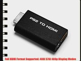 Etekcity? Mini PS2 to HDMI Audio Video Converter with 3.5mm Audio Output Supports All PS2 Display
