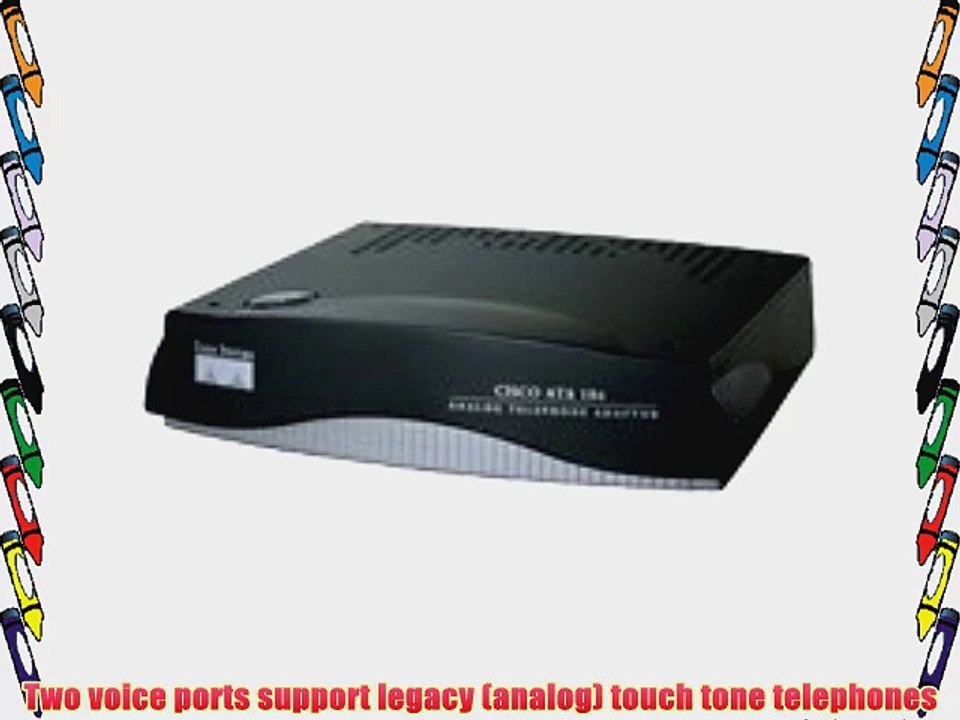 Cisco ATA 186 Analog Telephone Adapter with 600 ohm impedance (ATA186-I1-A)