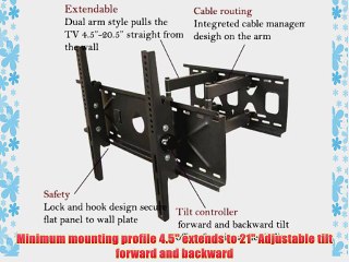 Download Video: VideoSecu Articulating LCD LED TV Bracket Wall Mount Fits Most Samsung 46 47 50 51 55 60 UN46FH6030