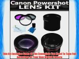 Lens Kit For The Canon Powershot G12 G11 G10 Digital Camera Includes 3.5X Telephoto and .43x