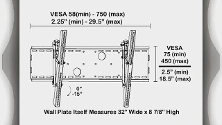 Black Adjustable Tilt/Tilting Wall Mount Bracket for Sony Bravia KDL-46Z5100 46 Inch LCD HDTV