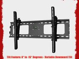 Black Adjustable Tilt/Tilting Wall Mount Bracket for LG 55LM4600 55 inch LED/LCD 3D HDTV TV/Television