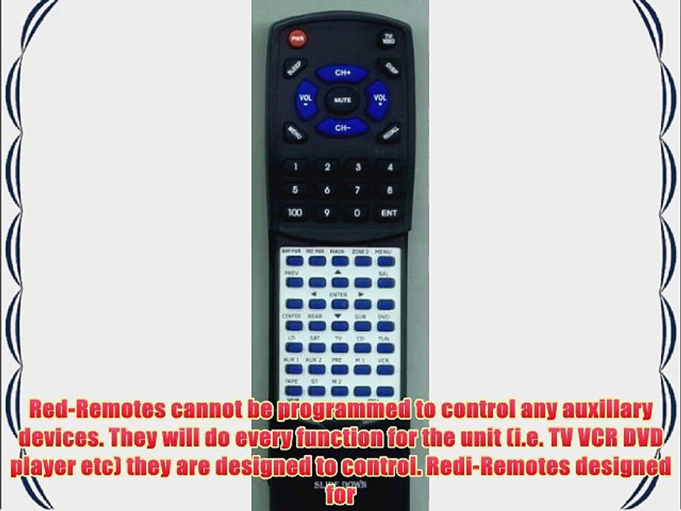 KRELL Replacement Remote Control for AV STANDARD SHOWCASE PROCESSOR HTS 5.1 SIMPLE