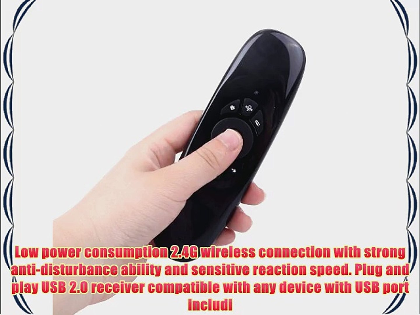 ⁣2.4G Mini Portable Wireless Handheld Keyboard 6 Axis ST Gyroscope Remote Controller 3D Motion