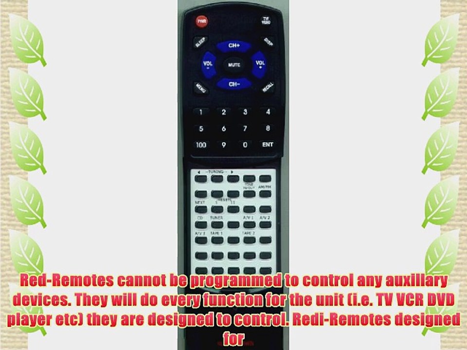 HAFLER Replacement Remote Control for SERIES 945