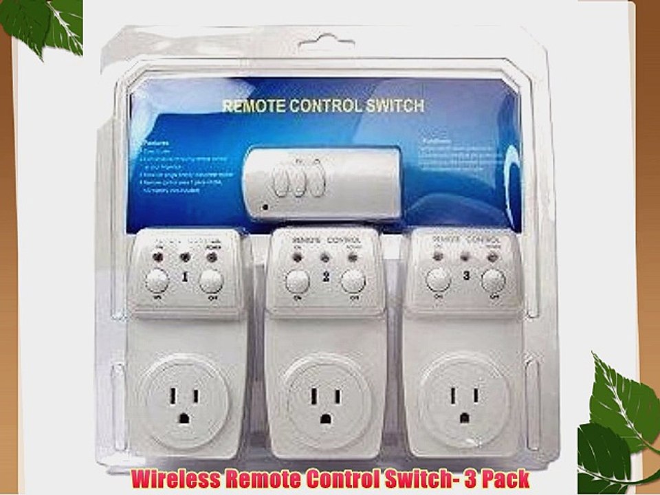 Wireless Remote Control Switch- 3 Pack