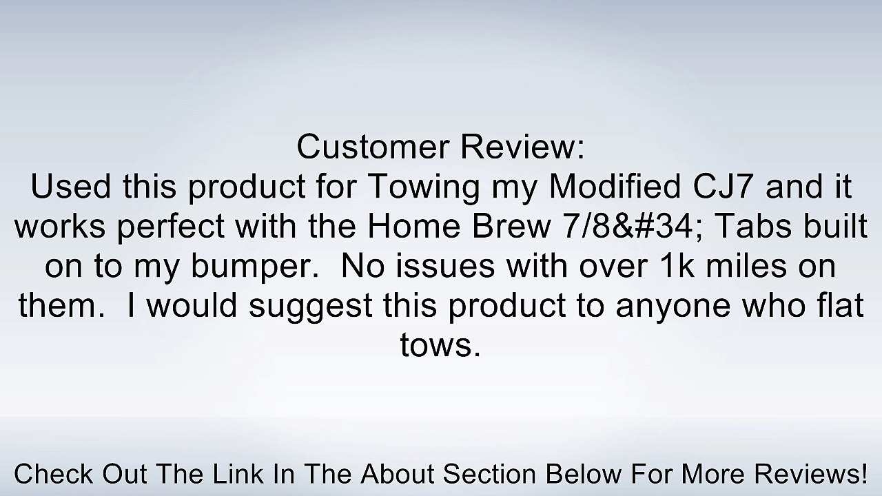 Tow Bar D-Ring Adapter Brackets 7/8" Pin (Pair) 1976-2011 Jeep (See More Info) # 867 Review