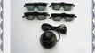 3d Glasses Kit for Pc's Ps3 Xbox-- 4 Pairs 3d Glasses   Emitter for 3d Ready Dlp Tv's