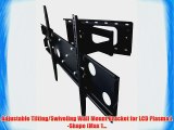 Adjustable Tilting/Swiveling Wall Mount Bracket for LCD Plasma L-Shape (Max 1...