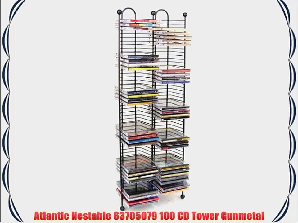 Atlantic Nestable 63705079 100 CD Tower Gunmetal