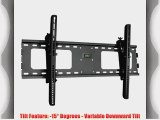 Black Adjustable Tilt/Tilting Wall Mount Bracket for Hitachi UltraVision L42S503 42 Inch LCD