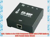 C2G / Cables to Go 41165 Component Video with S/PDIF Audio to RJ45 Female Balun (Black)