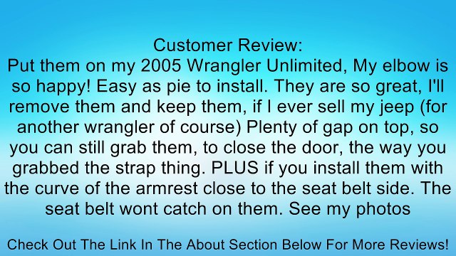 Rugged Ridge 11830.02 Hard Door Arm Rest - Pair Review