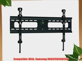 Ultra-Slim Black Flat/Fixed Wall Mount Bracket for Samsung UN60F8000BFXZA 60 inch 3D LED HDTV