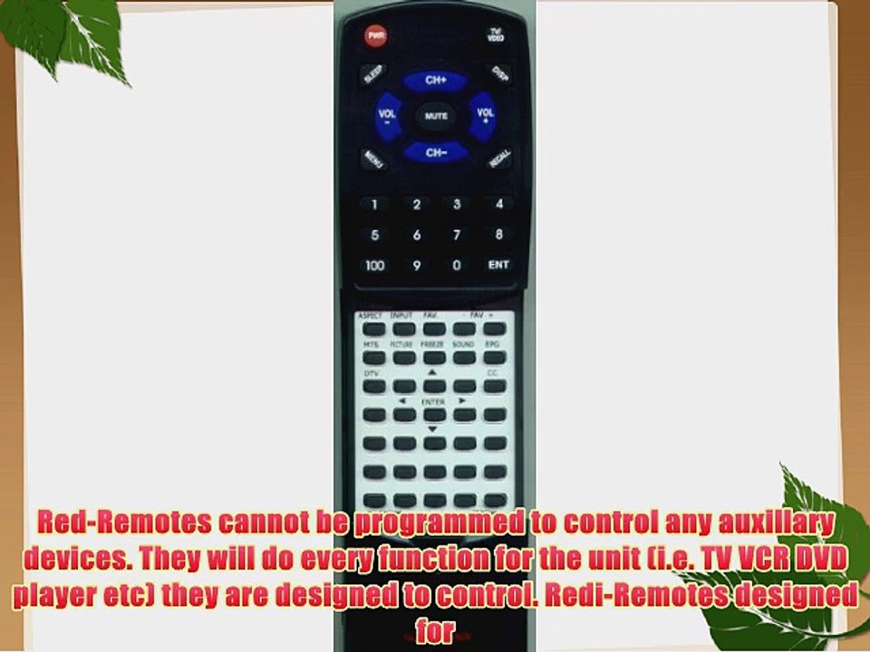 PROSCAN Replacement Remote Control for 32LA30Q 0NEWRMT0068 26LA30Q 32LB30Q 26LB30Q