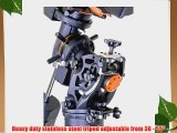 Celestron CGE PRO Computerized German Equatorial Mount with 38 - 55 Adjustable Tripod Internal