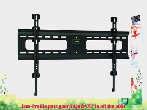 Ultra-Slim Black Flat/Fixed Wall Mount Bracket for Samsung PN43F4500AFXZA 43 inch Plasma HDTV