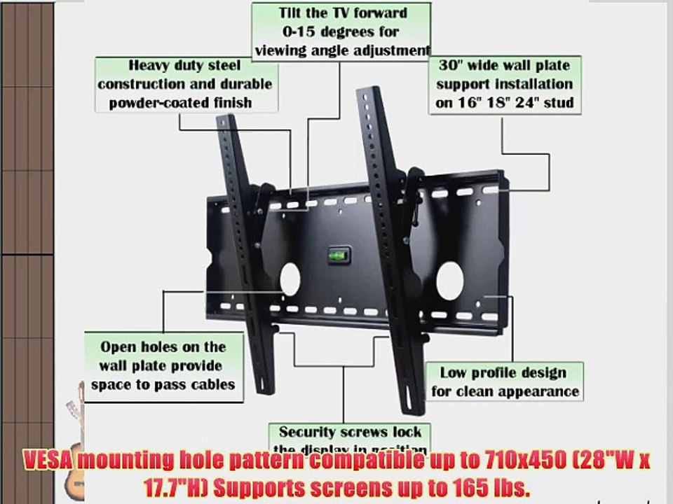 VideoSecu Tilt LCD LED TV Wall Mount for 32-65 LCD LED Plasma Television M80
