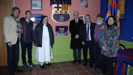Jordi Cardoner, en la tercera Trobada regional de Peñas barcelonistas de Aragón