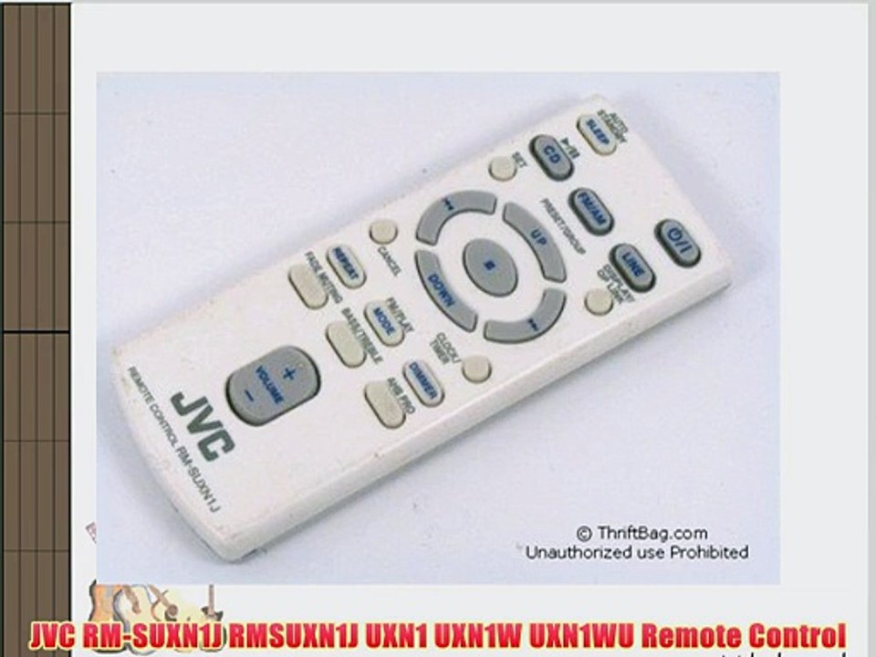 JVC RM-SUXN1J RMSUXN1J UXN1 UXN1W UXN1WU Remote Control