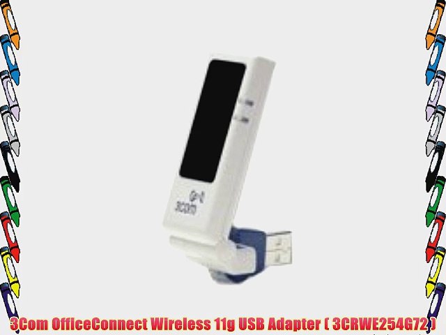 3Com OfficeConnect Wireless 11g USB Adapter ( 3CRWE254G72 ) - video  Dailymotion